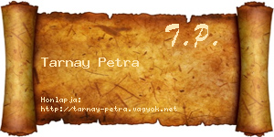 Tarnay Petra névjegykártya